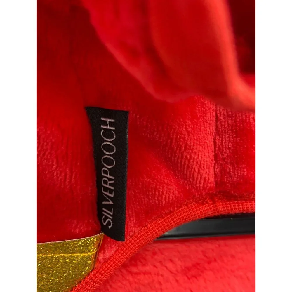 Silverpooch Pet Apparel Christmas Dog Pajamas Pjs Clothes Red‎ Size Medium